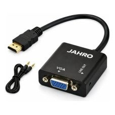 ADAPTADOR HDMI/VGA C/AUDIO JAHRO ADAPTADOR HDMI/VGA C/AUDIO JAHRO
