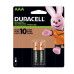 PILA RECARGABLE AAA 900MA DURACELL X2