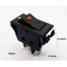 LLAVE TECLA SIMPLE INTERUPTORA RS101E 10A 2P CON LUZ ROJA  220V ON/OFF