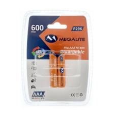 PILA RECARGABLE AAA 600MA MEGALITE X2