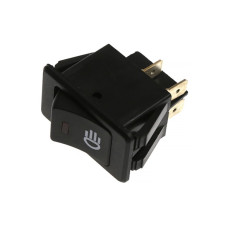 LLAVE TECLA SIMPLE INTERRUPTORA 12V C/LUZ ASW-17D
