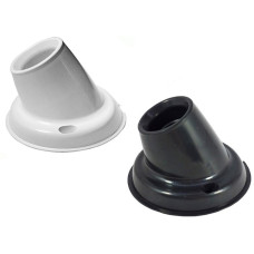 PORTALAMPARA RECEPTACULO 45? NEGRO/BLANCO PVC