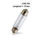 LAMPARA TUBULAR FUSIBLE 12V 5W C5W