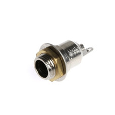 FICHA HEMBRA HUECO 5,5X2,5MM A CHASIS METALICO