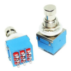 PULSADOR DE PIE 9 PATAS ON-ON C/RETENCION METALICO