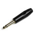 FICHA PLUG 6,5MM MONO METALICA NEGRO ARWEN EXCLUSIVE