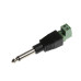 FICHA PLUG 6,5mm MONO CON BORNERA
