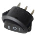 LLAVE TECLA MINI OVAL ON-OFF-ON  250V 6A  (PAVA ELECTRICA)