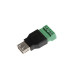 FICHA USB A HEMBRA CON BORNERA