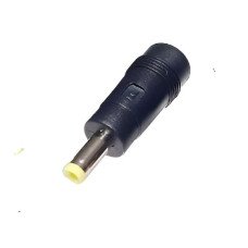ADAPTADOR PLUG HUECO 5,5X2,5 MACHO / HEMBRA 2,1 PLASTICO