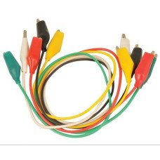 SET DE CABLES COCODRILOS CHICOS 0,5CM X5 VARIOS COLORES