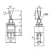 LLAVE PALANCA MINI MTS203 3Amp 6 PATAS ON/OFF/ON