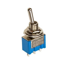 LLAVE PALANCA MINI MTS123 3A 3P (ON)OFF(ON)  PULSADORA CON PUNTO MEDIO