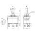 LLAVE PALANCA INVERSORA KN3-202 10A 6P ON/ON