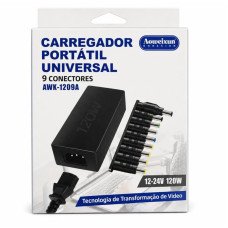FUENTE NOTEBOOK UNIVERSAL 9 CONECTORES 12-24V