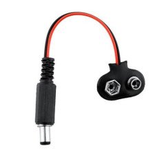 CONECTOR BATERIA 9V CON PLUG 5,5MM CONECTOR BATERIA 9V CON PLUG 5,5MM