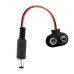 CONECTOR BATERIA 9V CON PLUG 5,5MM CONECTOR BATERIA 9V CON PLUG 5,5MM