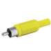 FICHA RCA MACHO PROLONGADOR PLASTICO C/COLITA AMARILLO