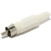 FICHA RCA MACHO PROLONGADOR PLASTICO C/COLITA BLANCO