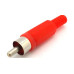 FICHA RCA MACHO PROLONGADOR PLASTICO C/COLITA ROJA