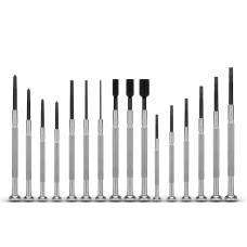 KIT DESTORNILLADORES PRESICION 16 PCS METAL HY16