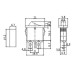 LLAVE TECLA MINI 2P NEGRA MRS101-5CN