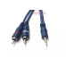 CABLE PLUG 3,5ST A 2RCAM LUJO 4 METROS ARWEN