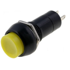 PULSADOR INTERUPTOR 1A 250V REDONDA AMARILLA ON/OFF