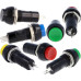 PULSADOR INTERUPTOR 1A 250V REDONDA AZUL ON/OFF  PBS11A