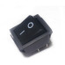 LLAVE TECLA DOBLE PULSADORA NEGRA 4 PATAS 15A 250V RS211/N
