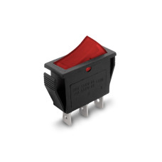 LLAVE TECLA SIMPLE INVERSORA RS102/R 15A 3P ROJA  ON/ON 3474