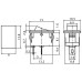 LLAVE TECLA SUBMINI 2 PATAS 15x10mm  ROJA