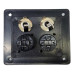 BORNERA PARA BAFLE 2 JACK 6,5mm 2 JACK SPEAKON (8,4 X 10CM)